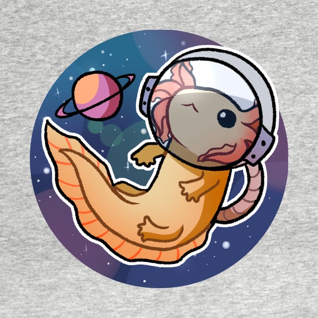 Space Axolotl 2 by gaypompeii